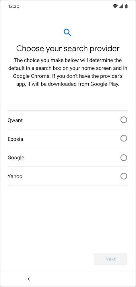 谷歌公布Android默認搜索引擎調整方案 打錢就給位置